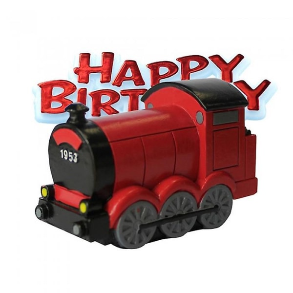 Tårt topper. Kommer som ett set i två delar. Innehåller en Happy Birthday och Train topper. Storlek (ca): 5cm x 7cm. Tvätta före användning. Icke ätbar.