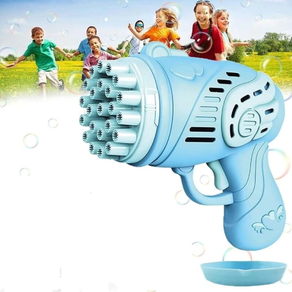 23 Hål Bubble Machine Leksaker för barn-Blå