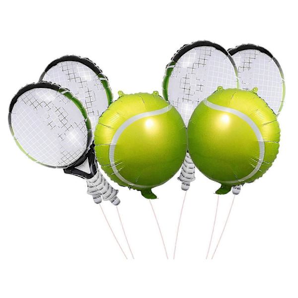 1 Sæt Tennisbold og Ketsjer Balloner Folieballoner Tennis Gave