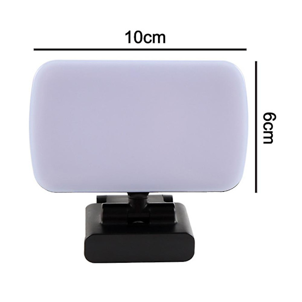 Videokonferencebelysning, webcamljus för fjärrarbete, zoomljus för bärbar dator/dator, zoomsamtal, livestreaming, sändning, video