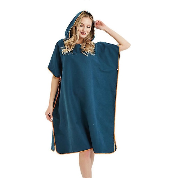 Surfponcho för strandrock, unisex ombyteshandduk snabbtorkande mikrofiber för avskildhet, present till surfare lämplig för vattensporter