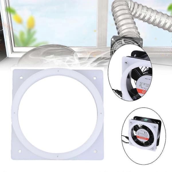 15CM ABS Flens Kobling Veggfeste Luftkanalforbindelse for 15050 Vifte