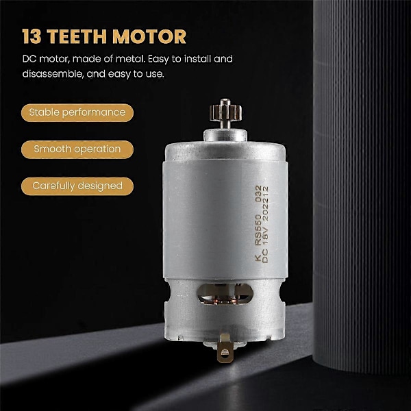 13 tænders motor 18V erstatning for BOSCH GSR 18-2-LI GSB 18-2-LI PSB 1800 LI-2 skruetrækker 12