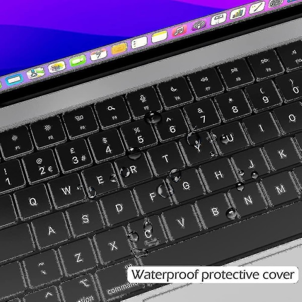 Ultratyndt Tpu-tastaturcover til Macbook Pro 14 & 16 M1 Pro & M1 Max Chip