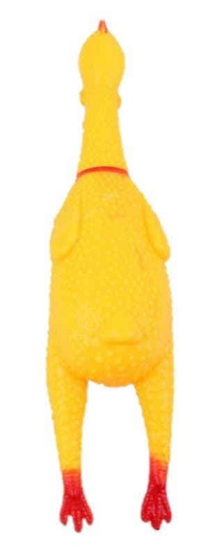 Kyllingen | Gul gummikylling med pipelyd - Liten 16 cm