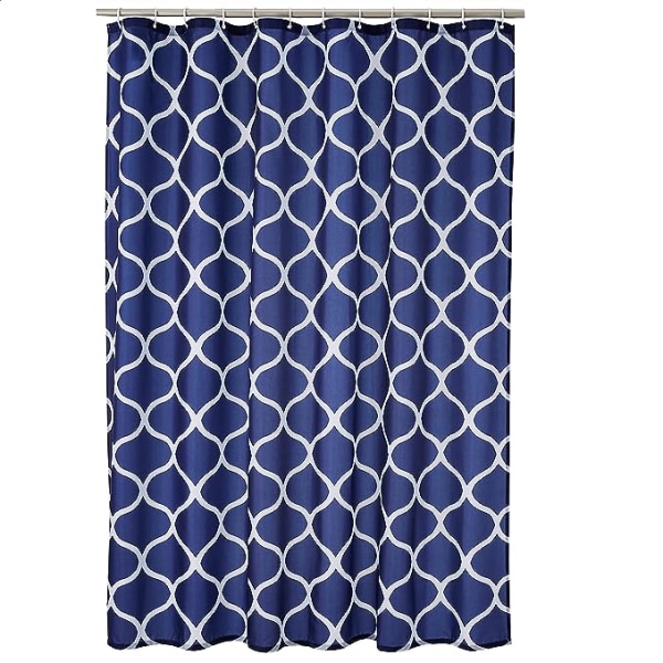 shower curtain decoration new waterproof 180 x 180 m dark blue morocco