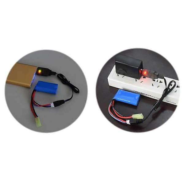 Xh-3p 2s Li-ion Elektrisk Rc Legetøjsdrone Usb Oplader Tilbehør 2000/1000/500ma