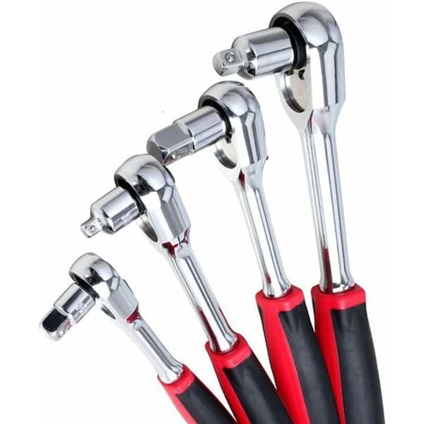 4 stk skralleadapter hylseadapter 1/2 til 3/8-3/8 til 1/2-1/4 til 3/8-3/8 til 1/4 hylsereduksjon for hylser og bits