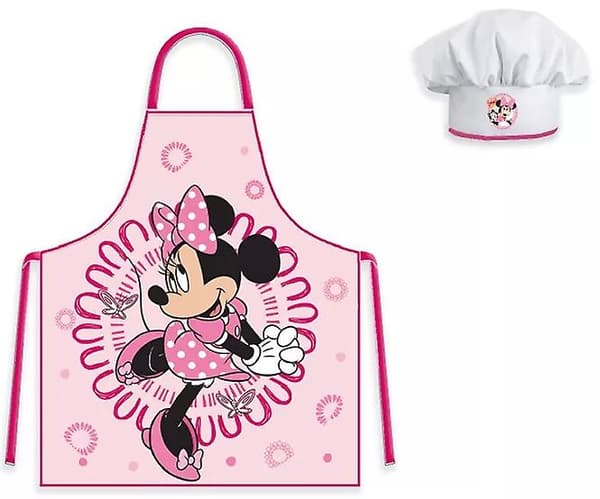 Disney Minnie Mouse förkläde med kockmössa 55cm