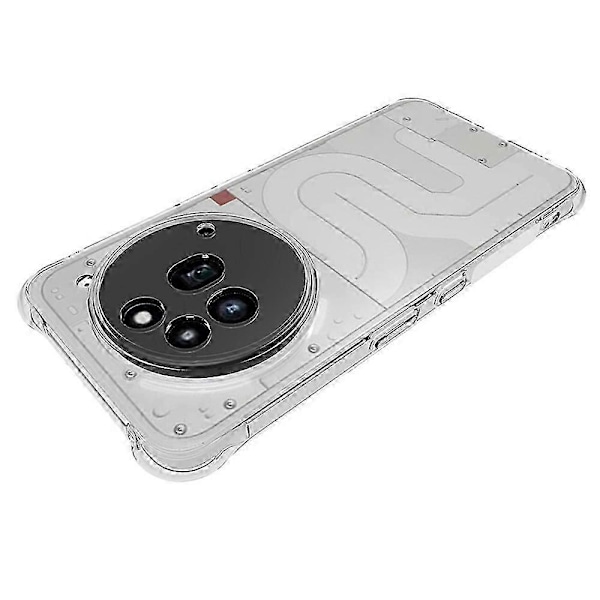 För Nothing Phone (3a) Pro TPU Mobilskal Halkfritt Transparent Mobiltelefonskydd