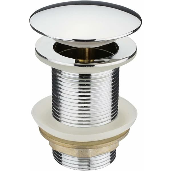 Ikke-dryppende afløbsstop - 62 mm - G1 1/4 - Forkromet