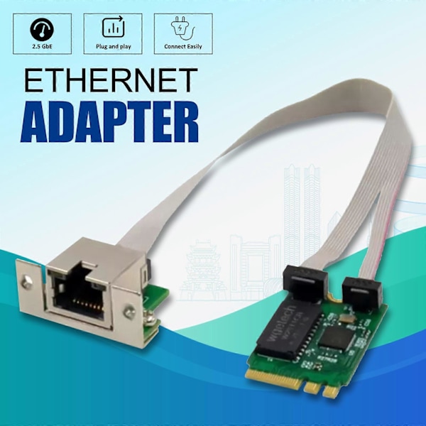 M.2 Gigabit Lan Adapter 2.5G/1000/100Mbps RJ45 Netværkskort (M.2 A+E NIC 2.5G) jy