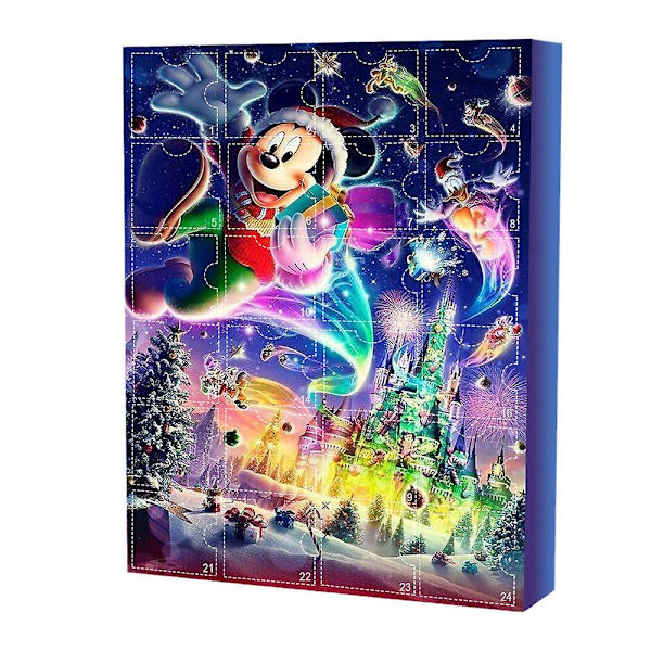2023 Julekalender med Mickey og Minnie Figurer Dukker Legetøj 24 Dages Nedtælling Overraskelse Blind Box Festival Gave Til Børn Voksne
