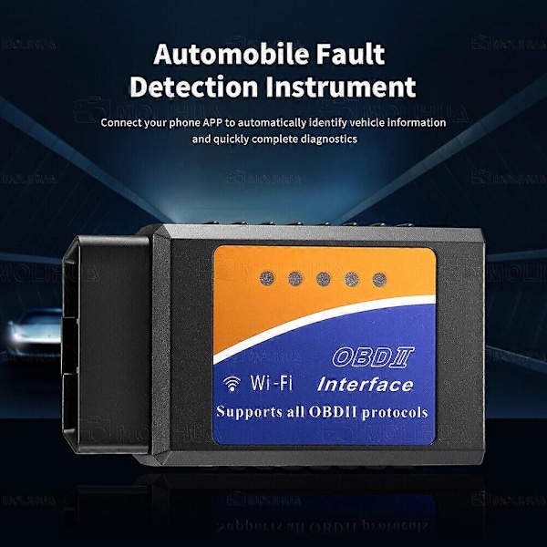 OBD2 ELM327 Bluetooth/WIFI Ammattimainen Diagnostiikkalaite Auto IOS Testeri Skanneri DE