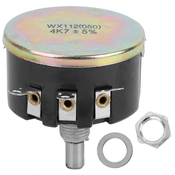 Enkelt Circle Turn Wire Potentiometer Spiral Wx112(050) 4.7k Effekt 5w