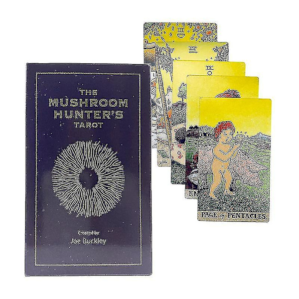 12*7cm The Mushroom Hunter's Tarot Card Party Board Game Divination W/manual