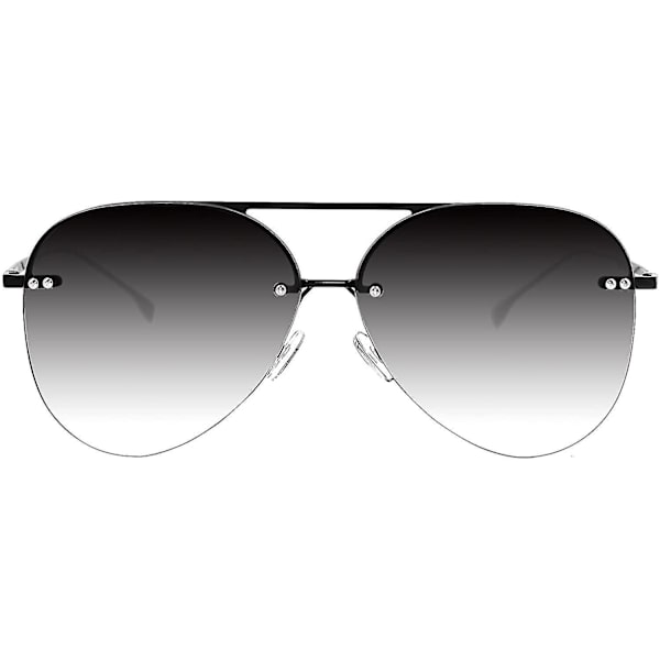 Retro Aviator Solbriller Uden Kant Til Kvinder Mænd Klassisk Dame Uv400 Beskyttelse Gradient Linse Solbriller Wyelv