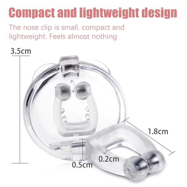 Magnetisk anti-snark näsklämma Silikon 1-pack
