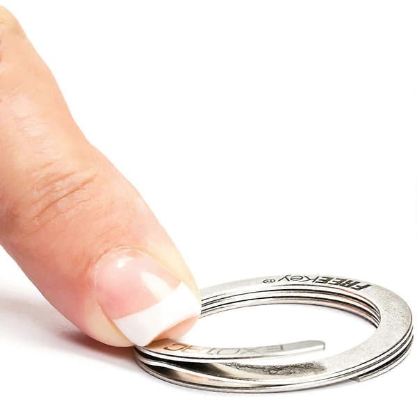 Exotac FREEKey Slim System Brugervenlig Nøglering og Tre Mini Nøgleringe