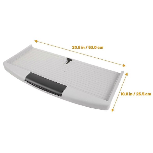 1 Sett Stor Tastaturbrett Under Pult Uttakbart Tastaturbrett Tastatur Skuff med Skli