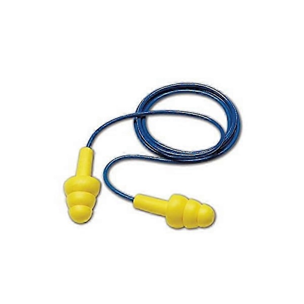 2025 3M 10080529400038 3M 340-4004 Ultra Fit Återanvändbara Öronproppar med Sladd, OSFA, Blå, (Förpackning med 100)