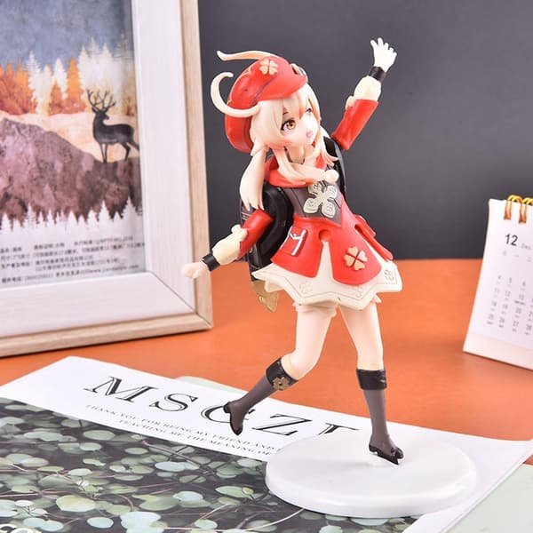 Genshin Impact Klee Anime Figur T Paimon Actionfigur Ganyu Modelldocka Leksak