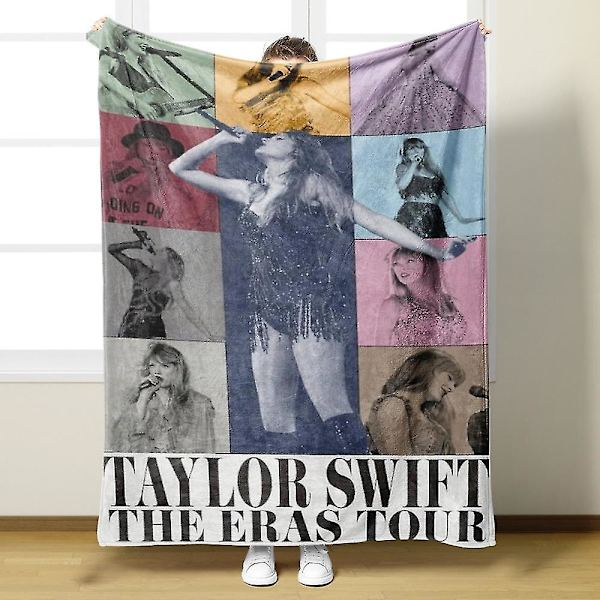 Singer Taylor Music Album Blød Flanneltæppe Til Sofa Dekoration Vinter Varm 40x50 Tommer, Ts Fans Swiftie Gave