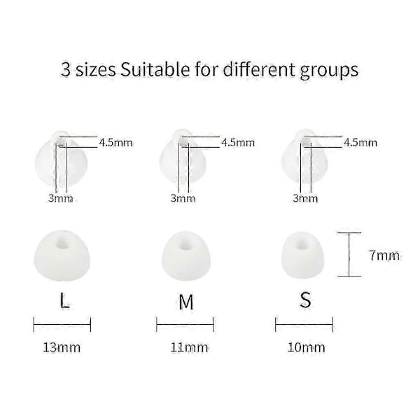 Öronproppsöverdrag In-Ear Örontips Silikon Mjukt Fodral För Nothing Ear (2) Öronpropp -JA