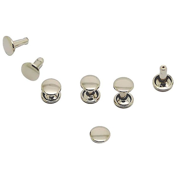 100 st DIY Nitar Metallplatta - Silver