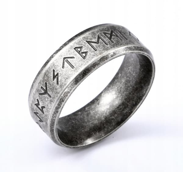 RING Stål Sølv VIKING 316L AMULETT 212
