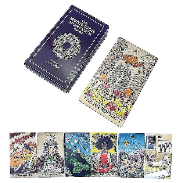 12*7cm The Mushroom Hunter's Tarot Card Party Board Game Divination W/manual