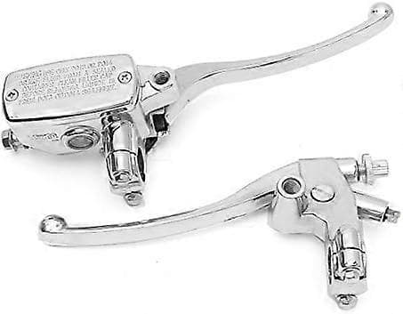 22 mm Motorcykel Hydraulisk Broms Huvudcylinder Kopplingshandtag Krom