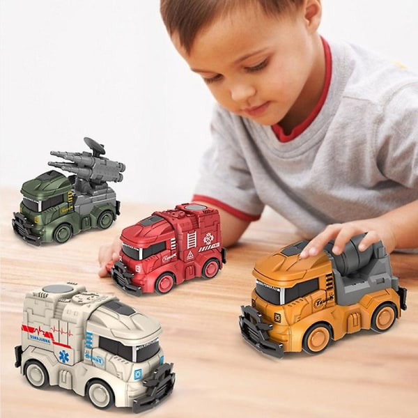 Lekebil Inertidrift Kollisjonsbestandig Simulert Ingeniør/sanitær/brannbil/ambulanse/militær kjøretøymodell Leke for barn