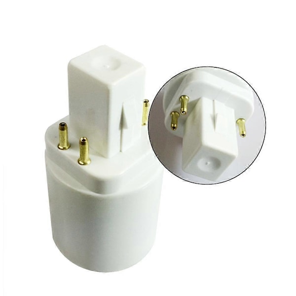 G24q 4 Ben 15mm Til E27 E26 Skrue Lys LED Pære Lampeholder Adapter 12