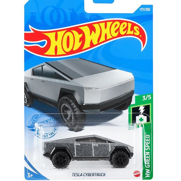 Hot Wheels 2024 Tesla Cybertruck Tesla Model 3 112/250 1:64 Støpt under trykk Bilmodell Leke og Lekekjøretøy Roadster