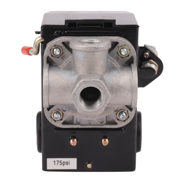 Trykluftafbryder Kontrol Luftkompressor 140-175 Psi 4 Port Heavy Duty 26 Amp Sort LANG