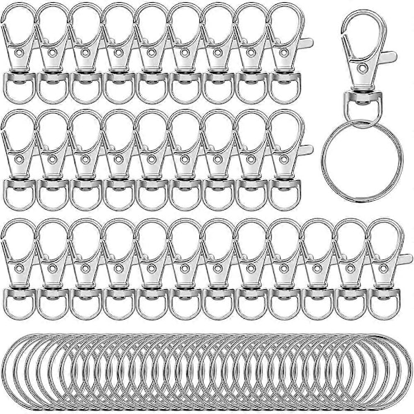 60-pack Nyckelringskrokar