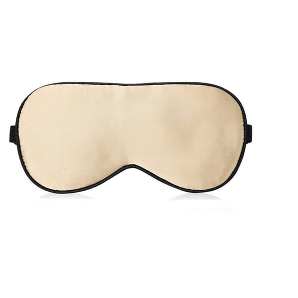 Sovemaske 100 % silke Svart