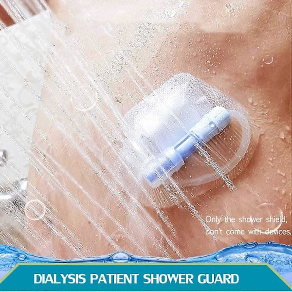 100 st Vattentäta duschskydd för dialysport Picc-linje Bröstkateter Pd Peritonealdialys Kemoterapiport Matningsslang G-slang Patientdusch