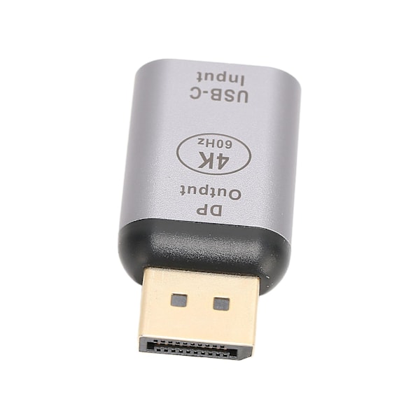USB-C till DisplayPort-adapter 4K 60Hz Plug and Play Kompakt Bärbar DisplayPort-adapter kompatibel med Win kompatibel med Android kompatibel med OS