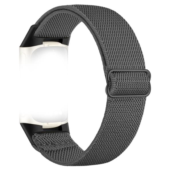 Nylonranneke Fitbit Charge 5/6:lle, tummanharmaa