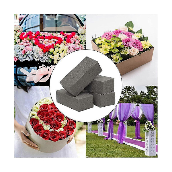 Torr Blomsterfoam för Våta Blomsterfoamstenar Grå Florist Styrofoamblock för Blomsterarrangemang
