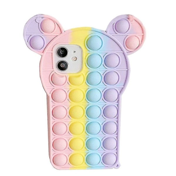 Cartoon Rainbow Ears är lämpliga för Iphone X/xs, Iphone 11, Iphone