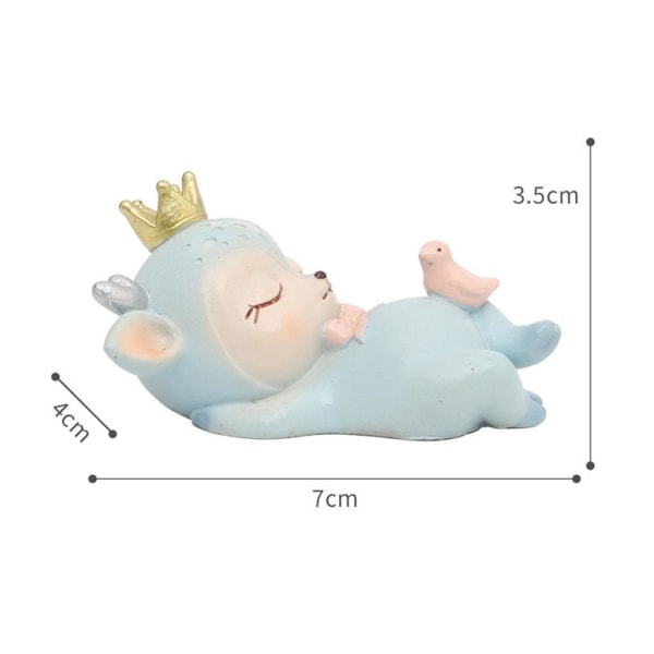 1/2/3/5 Bedårende Dyrefigur Hjorte Legetøj til Babyshower Dreng 7x4x8.5cm 1Sæt
