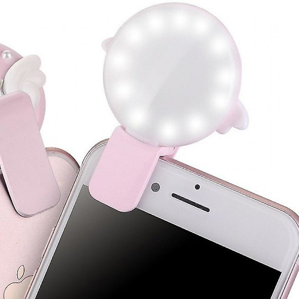 Mobiltelefon LED Ekstern Fylllys, Selfie Telefon Beauty Circle Fylllys