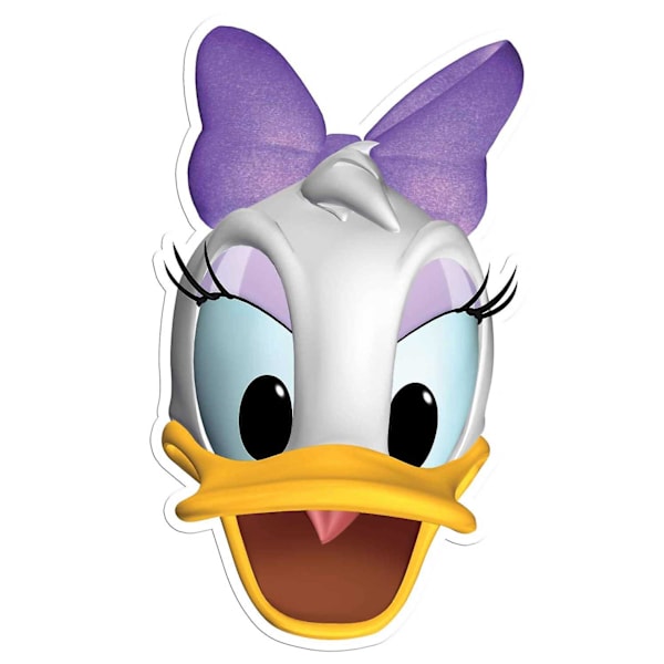 Daisy Duck-maske i papp til utkledning
