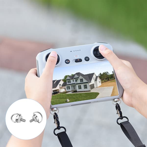 PU Controller Tillbehör Axelrem med Nackrem, RC Rem för DJI RC 2/Pro Grå