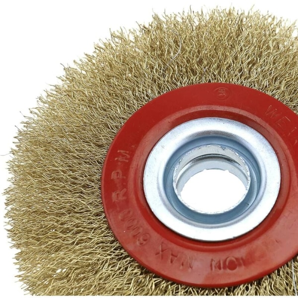 Diameter - 150 mm diameter stål rund børste rengøring bænk slibemaskine