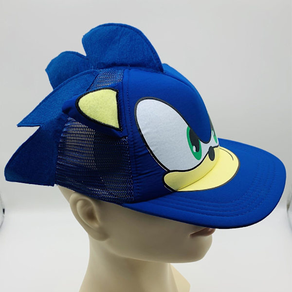 E Sonic Basebollkeps för Barn med 3D-Öron och Justerbar Snapback-Stängning, Sommar Solhatt