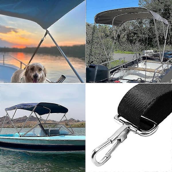 Marine Kaleche Stropper med Rustfrit Stål Snap Loop Bimini Top Hardware PK